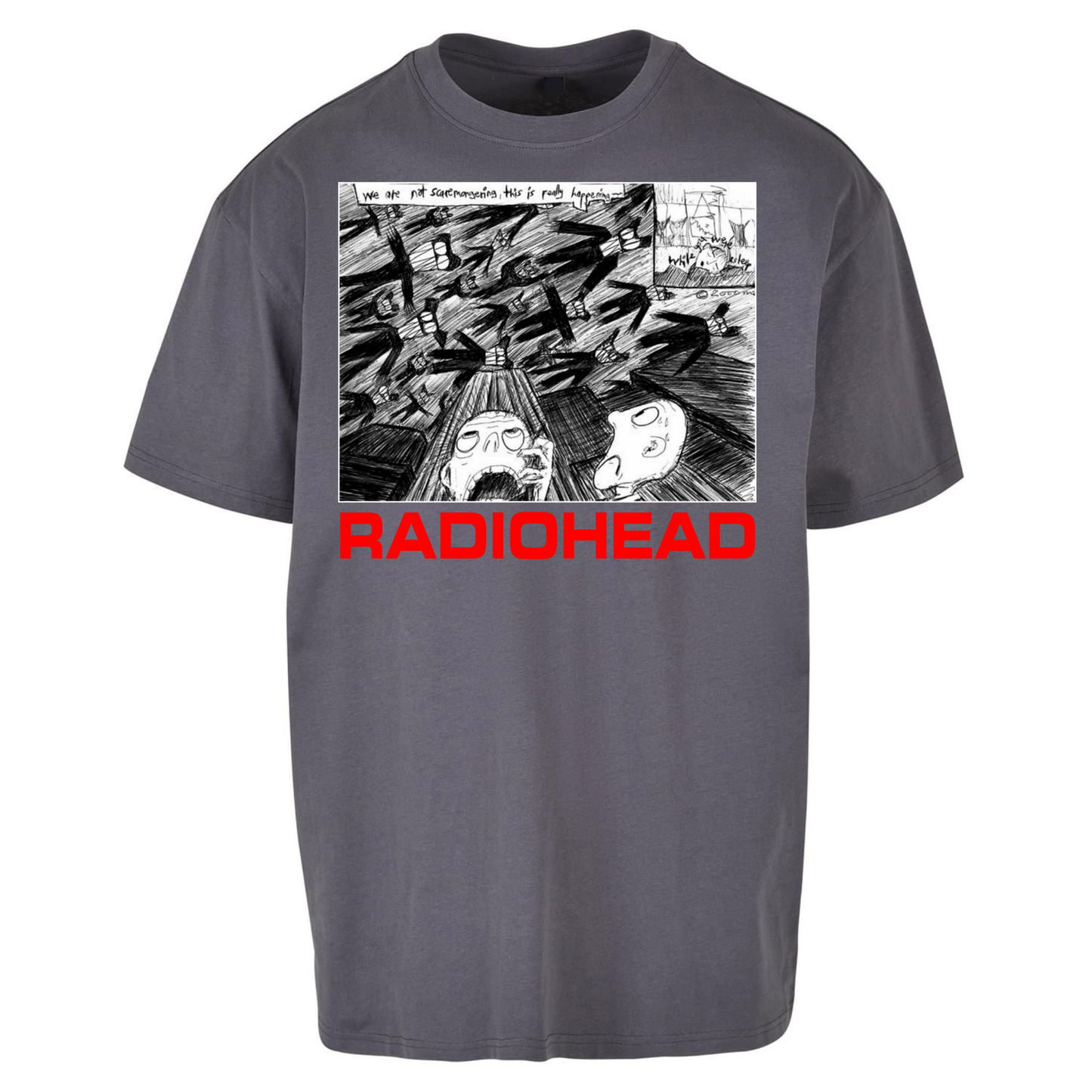 Radiohead We Are Not Screaming Oversized T Shirts