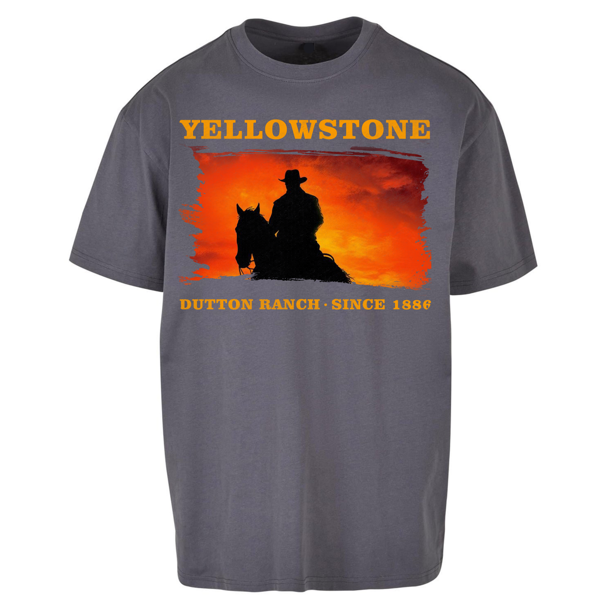 Yellowstone Dutton Ranch Since 1886 Oversized T Shirts