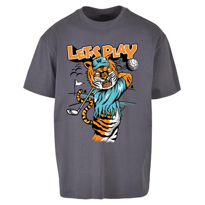 Lets Play Golf Tiger Oversized T Shirts