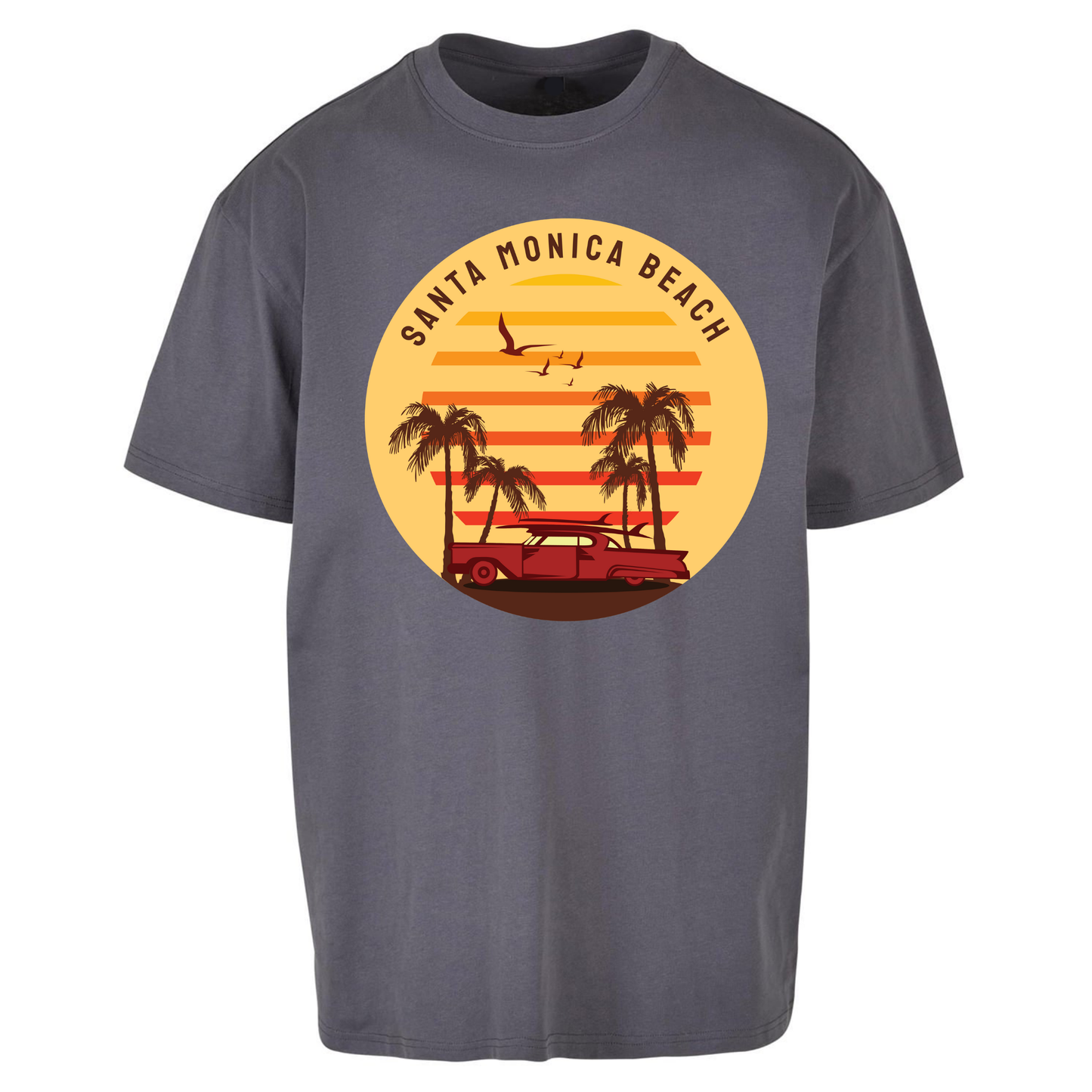 Santa Monica Beach Oversized T Shirts