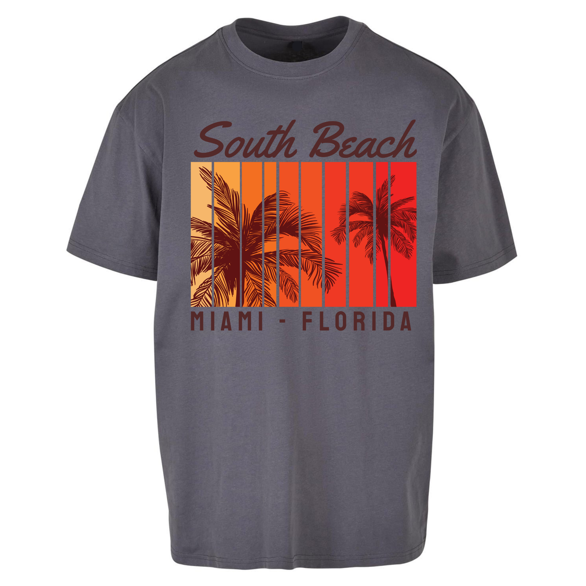 South Beach Miami Florida Oversized T Shirts