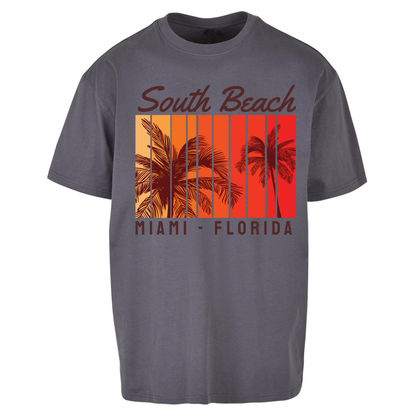 South Beach Miami Florida Oversized T Shirts