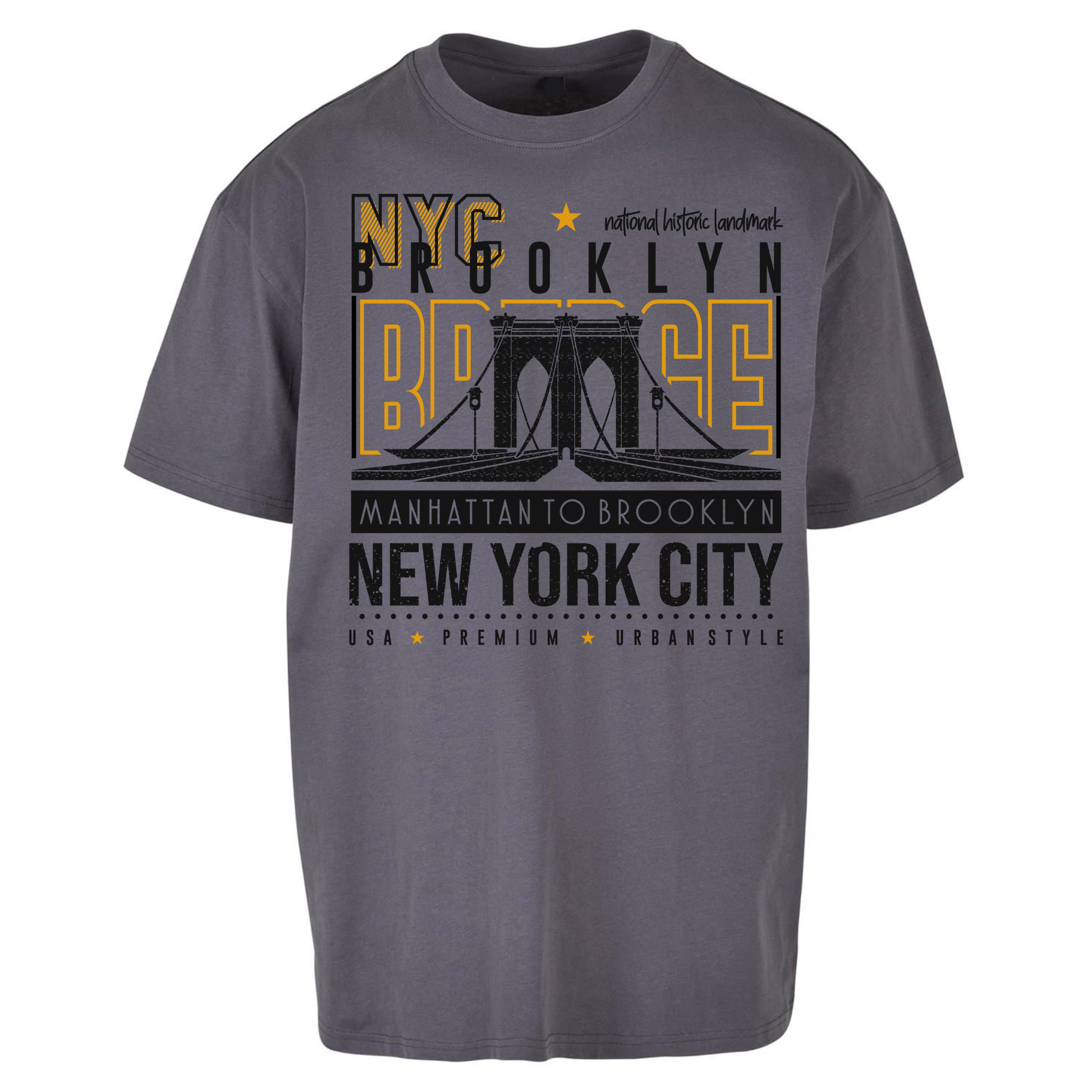 NYC Brooklyn Bridge Oversized T Shirts