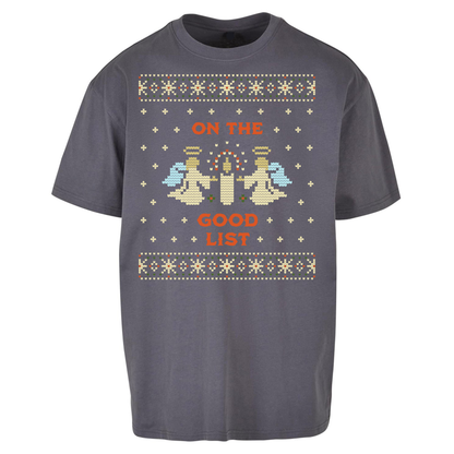 On The Good List Christmas Oversized T Shirts