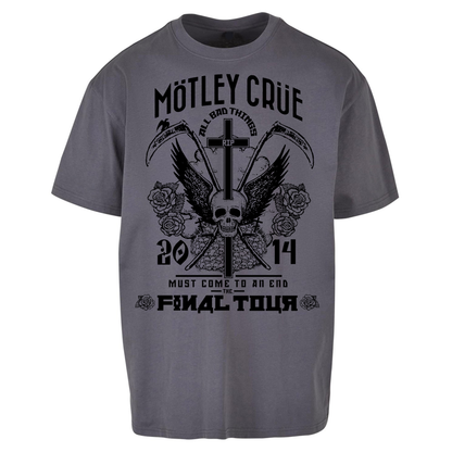 Motley Crue All Bad Things Oversized T Shirts