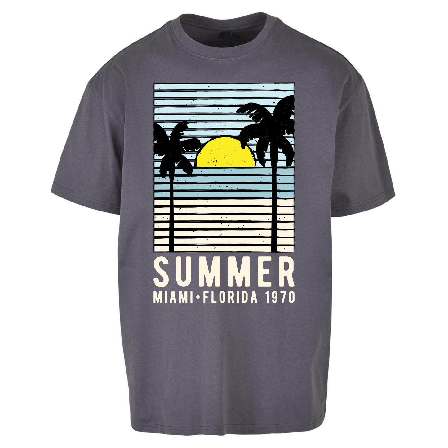 Summer Miami Florida 1970 Oversized T Shirts