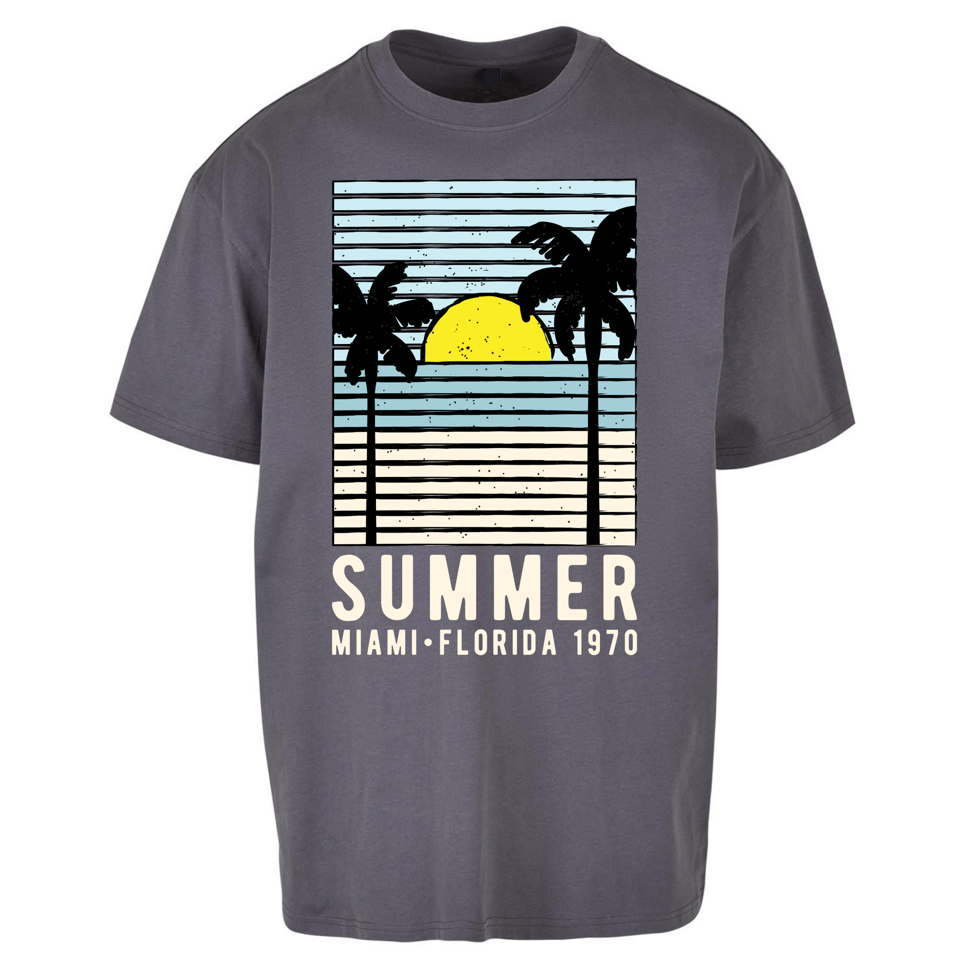 Summer Miami Florida 1970 Oversized T Shirts