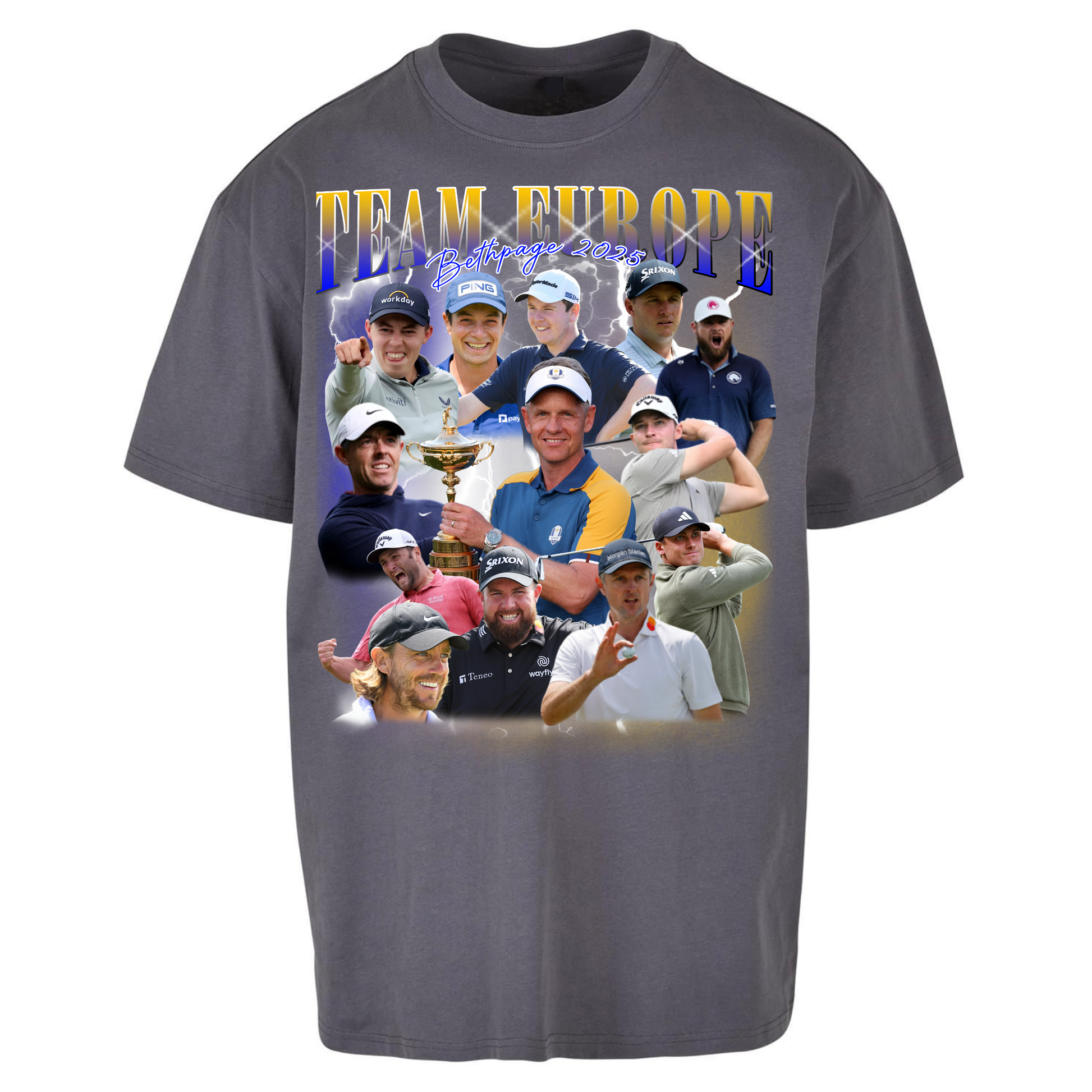 Ryder Cup 2025 Team Europe Oversized T Shirts