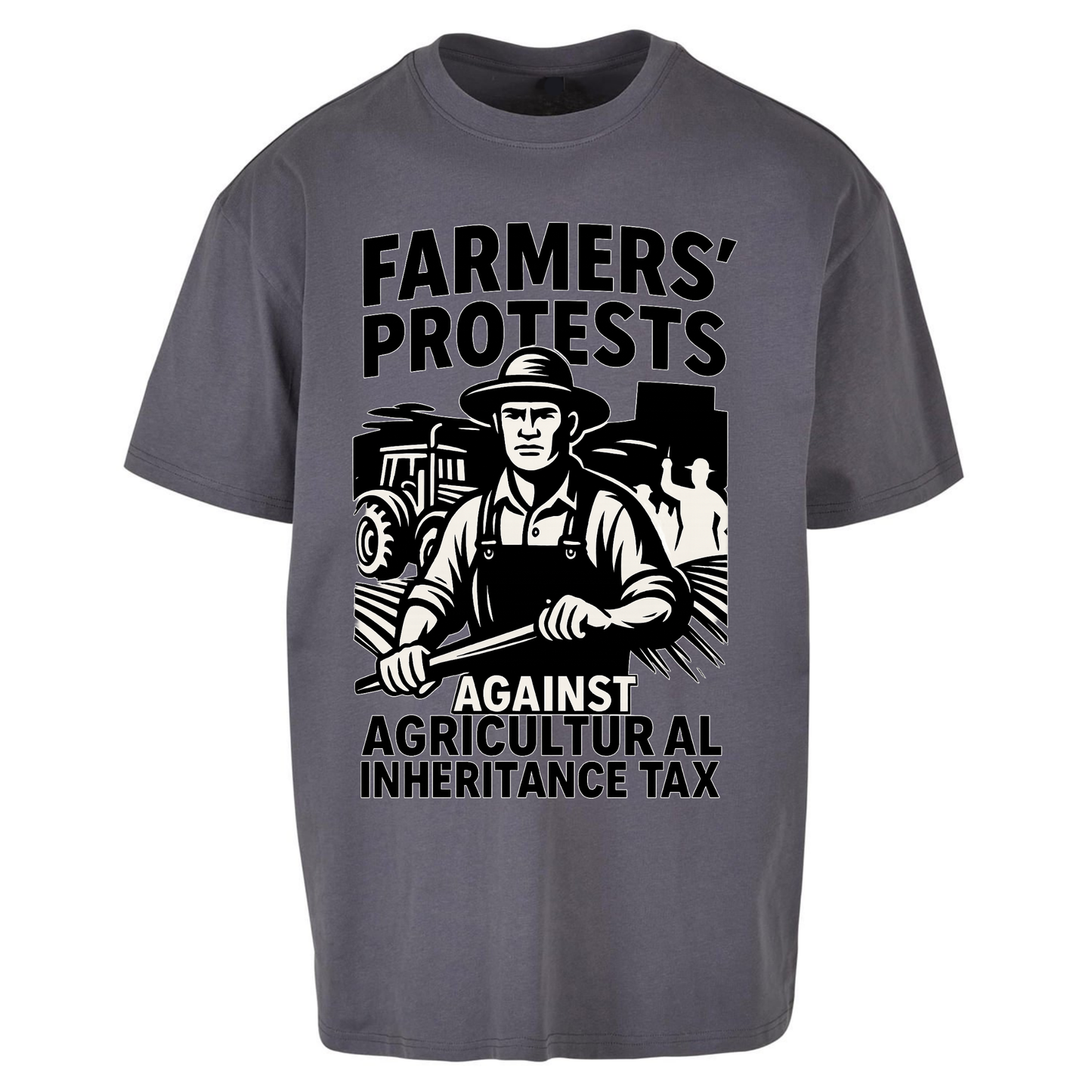 Farmers’ Protests Against Agricultural Inheritance Tax Oversized T Shirts