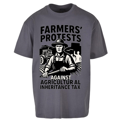 Farmers’ Protests Against Agricultural Inheritance Tax Oversized T Shirts