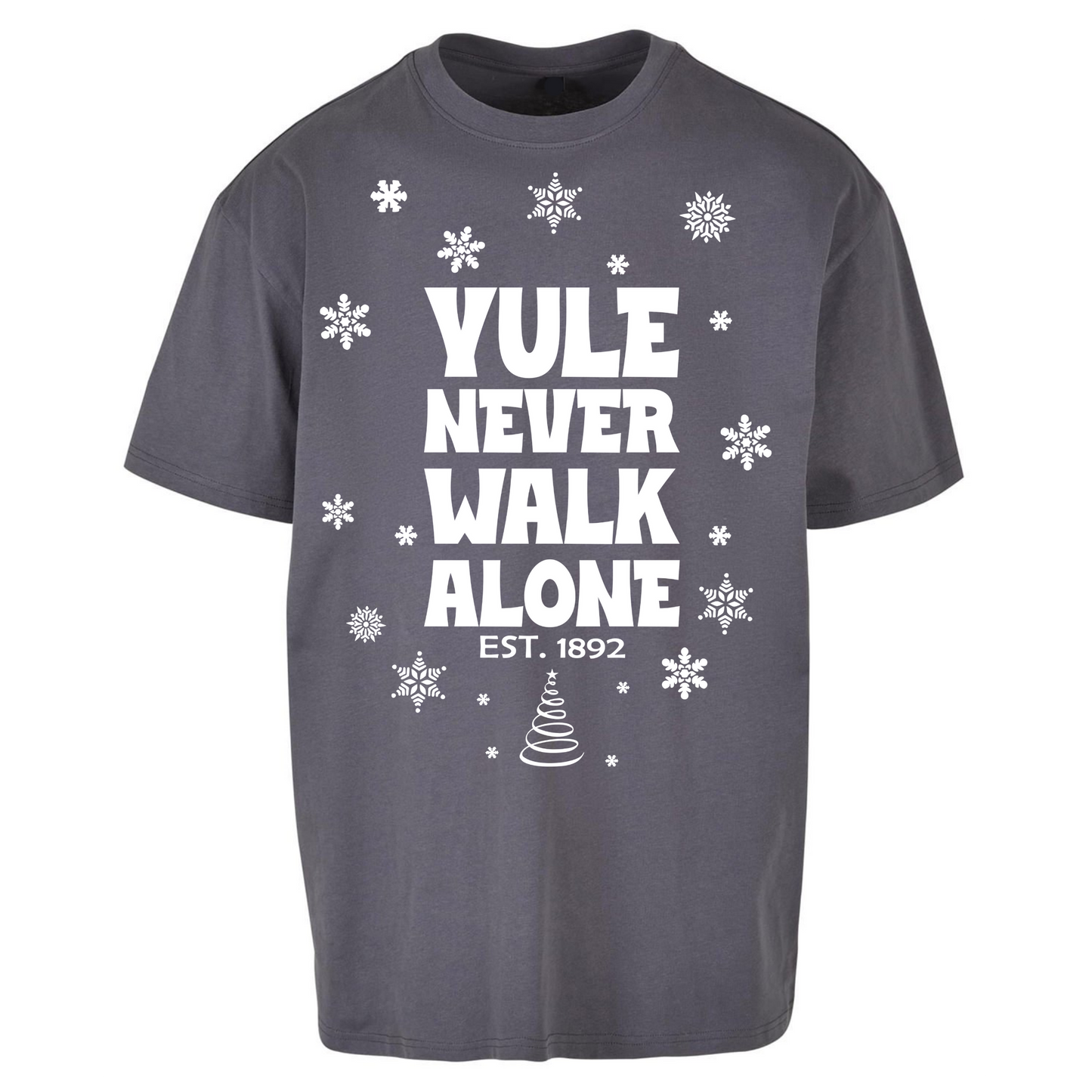Yule Never Walk Alone Liverpool Christmas Oversized T Shirts