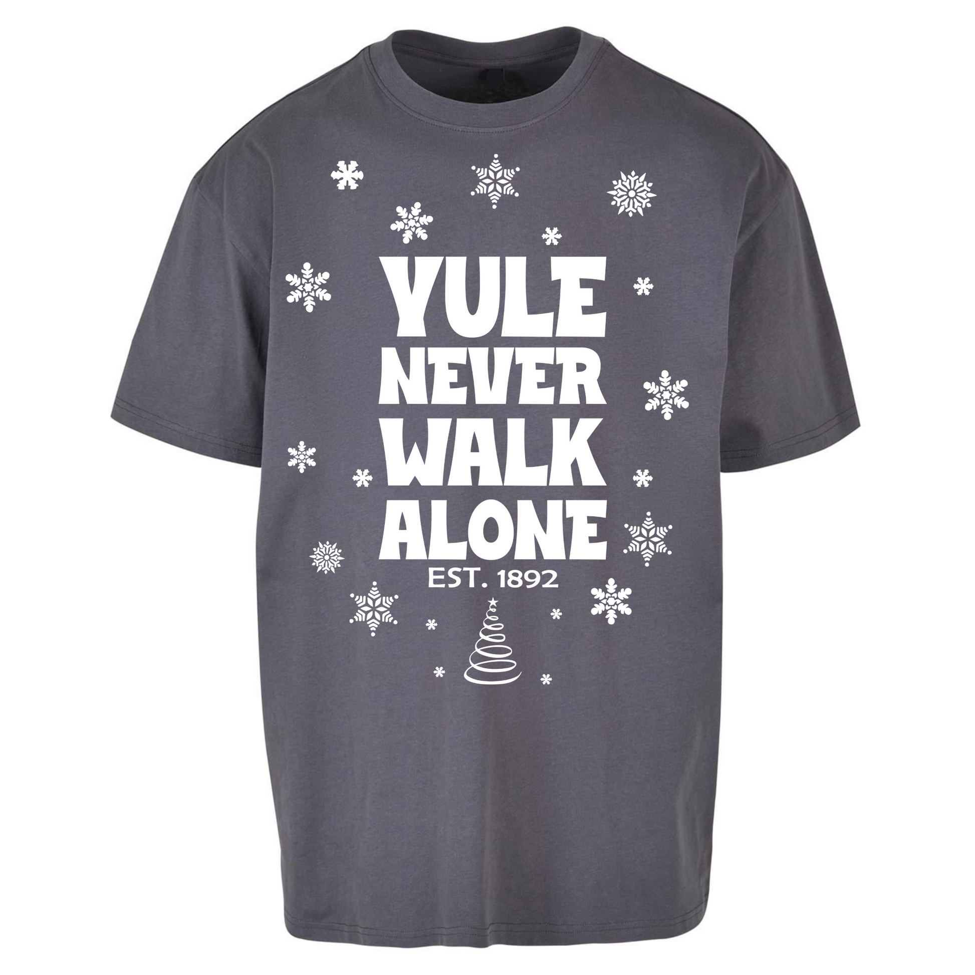 Yule Never Walk Alone Liverpool Christmas Oversized T Shirts