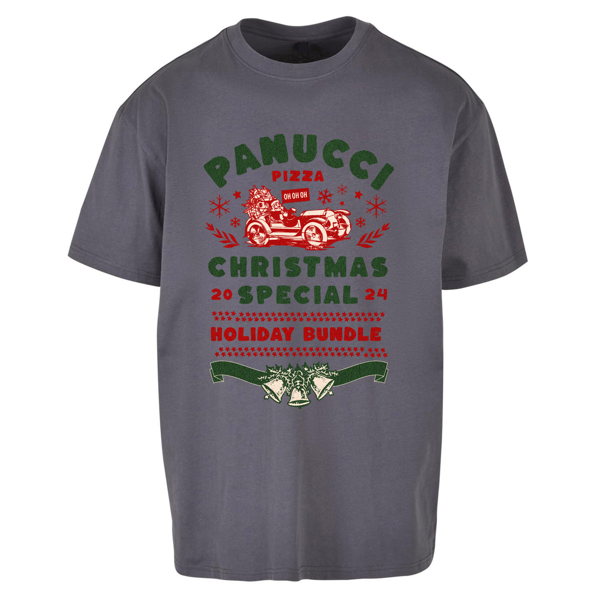 Panucci Pizza Christmas Special Christmas Oversized T Shirts