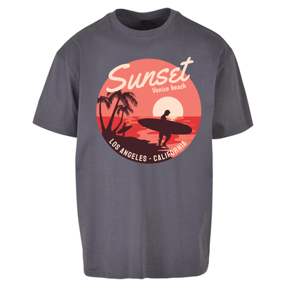 Sunset Venice Beach Oversized T Shirts