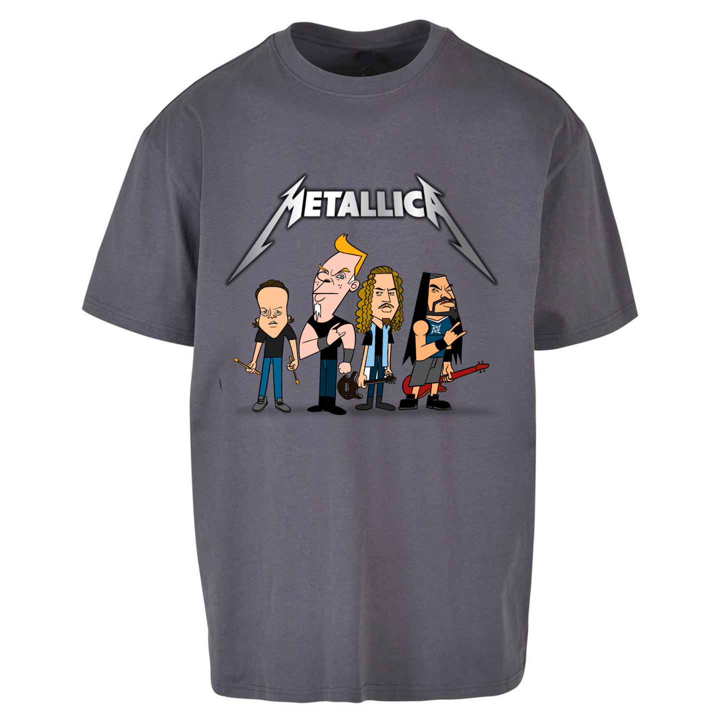 Metallica Cartoon Oversized T Shirts
