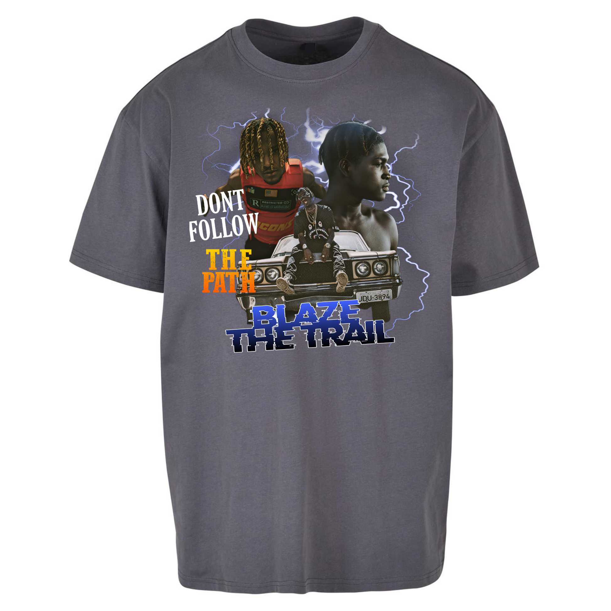 Hip Hop Blaze The Trail Oversized T Shirts