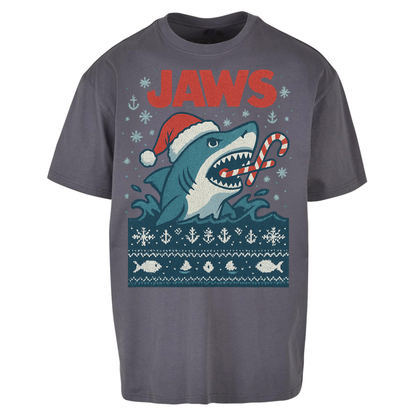 Jaws Christmas Oversized T Shirts