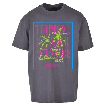 Tropical Beach Paradise Oversized T Shirts