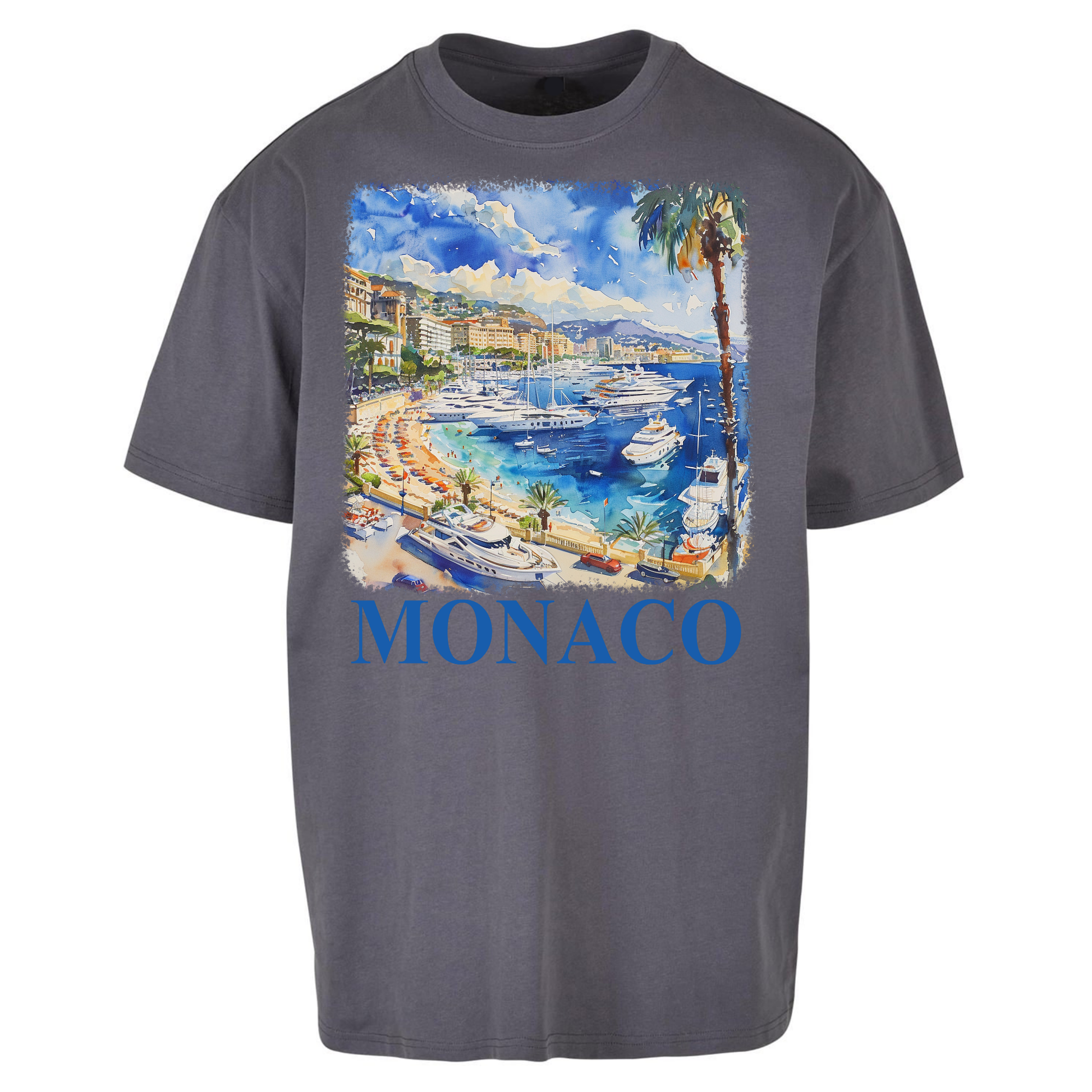 Monaco Painting Oversized T Shirts