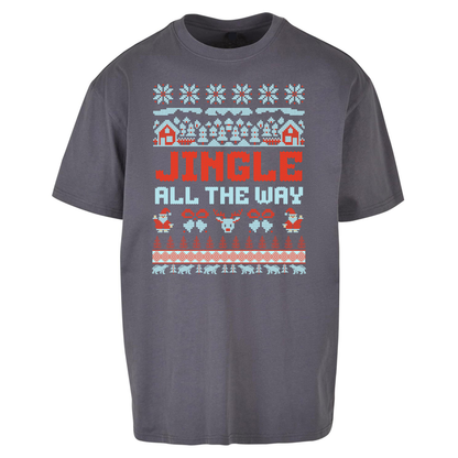 Jingle All The Way Christmas Oversized T Shirts