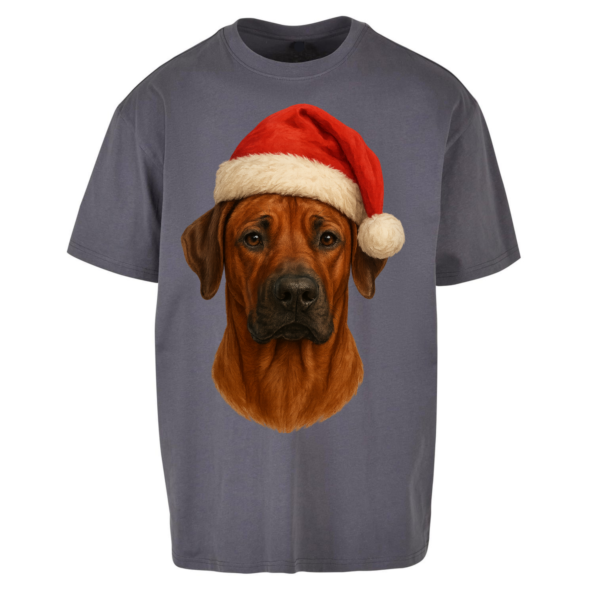 Rhodesian Ridgeback Christmas Oversized T Shirt