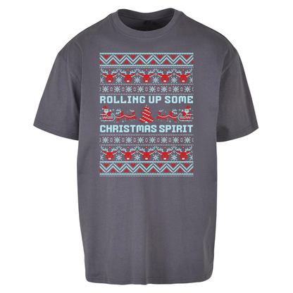 Rolling up Some Christmas Spirit Oversized T Shirts