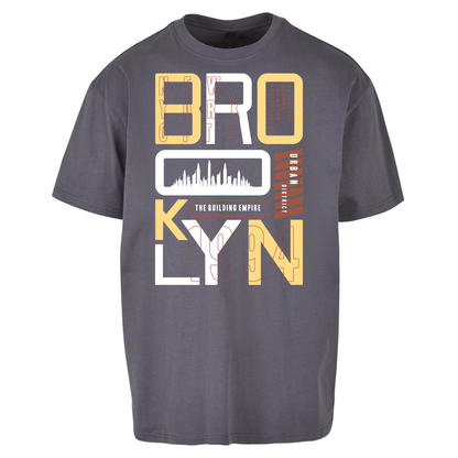 Brooklyn New York Urban District Oversized T Shirts