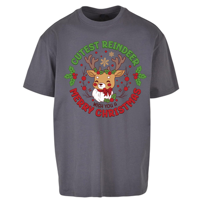 Cutest Reindeer Oversized T Shirts