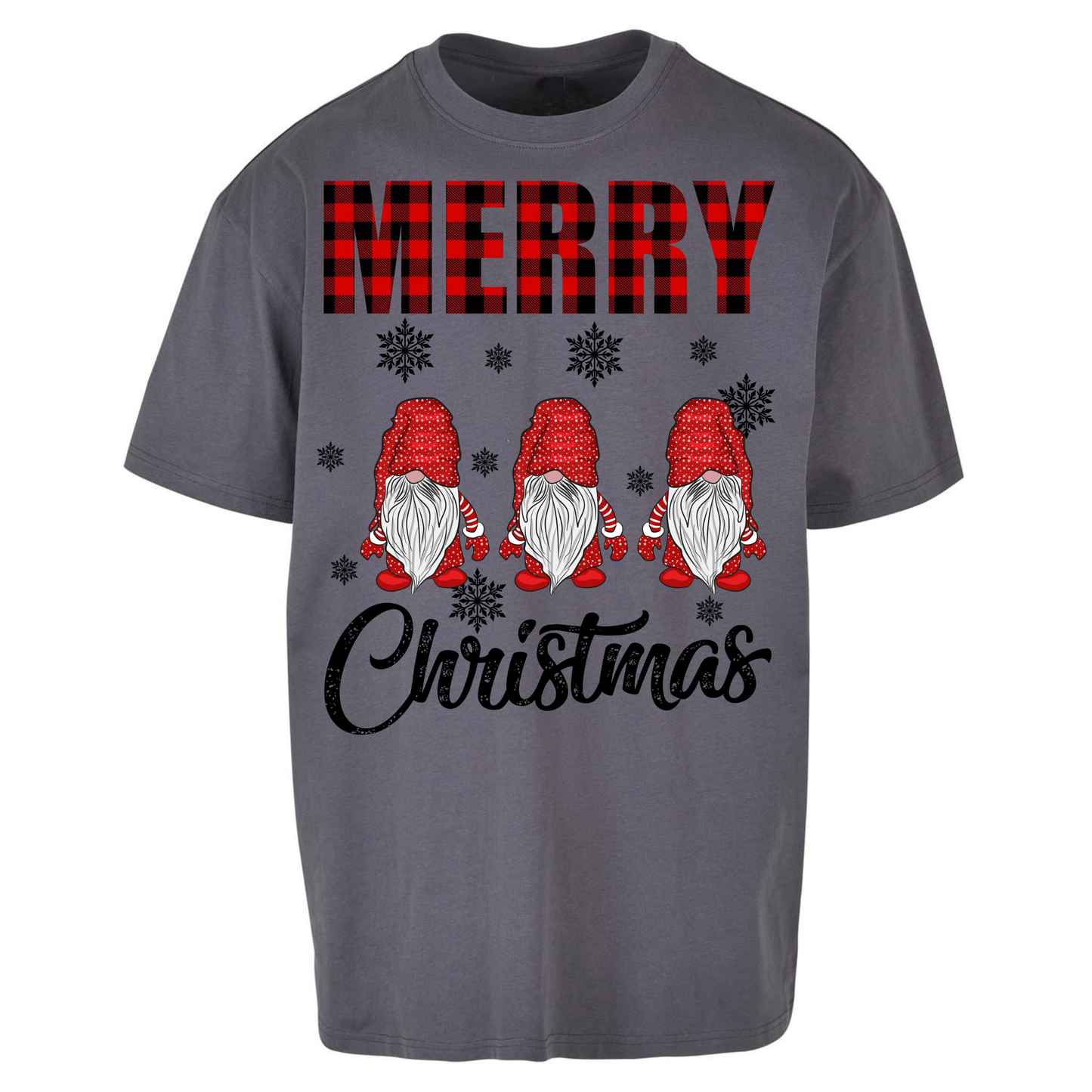 Merry Knomes Christmas Oversized T Shirt