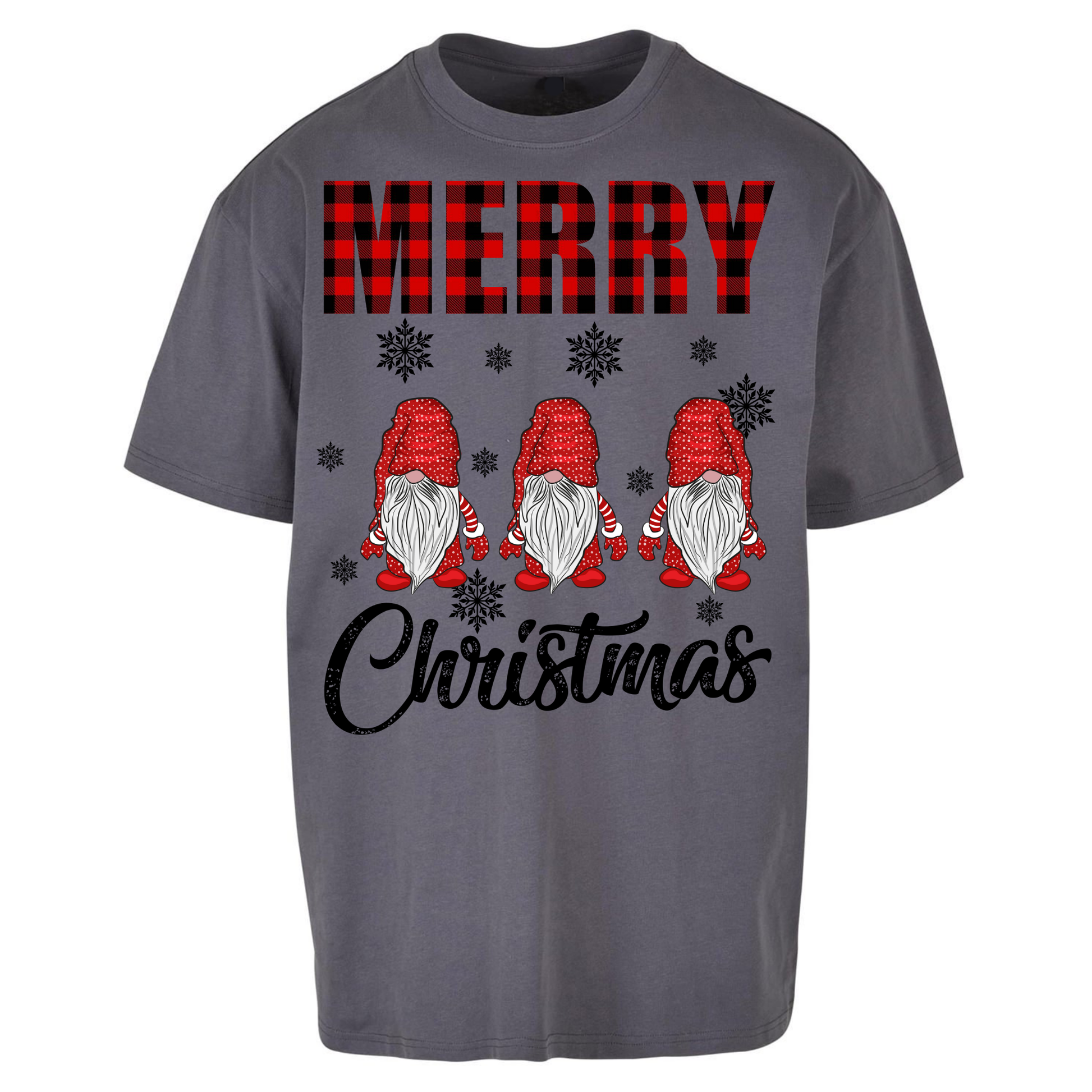 Merry Knomes Christmas Oversized T Shirt