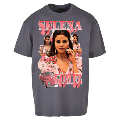 Selena Gomez Pink Oversized T Shirts