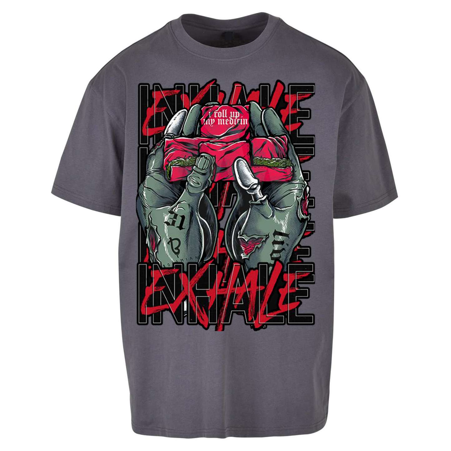 Inhale Exhale Oversized T Shirts