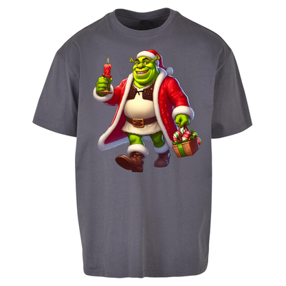 Shrek Santa Candle Oversized T Shirts