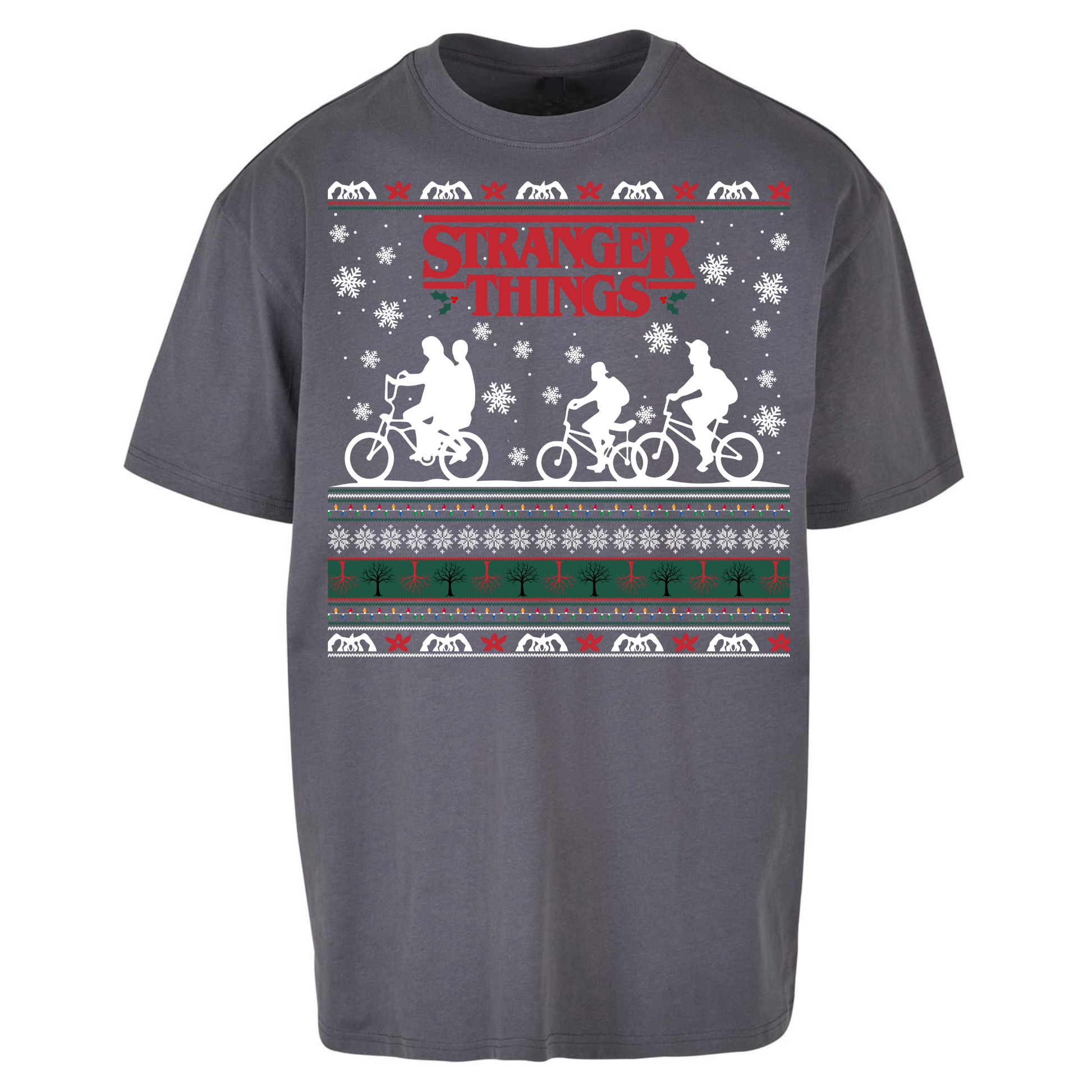 Stranger Things Christmas Oversized T Shirts