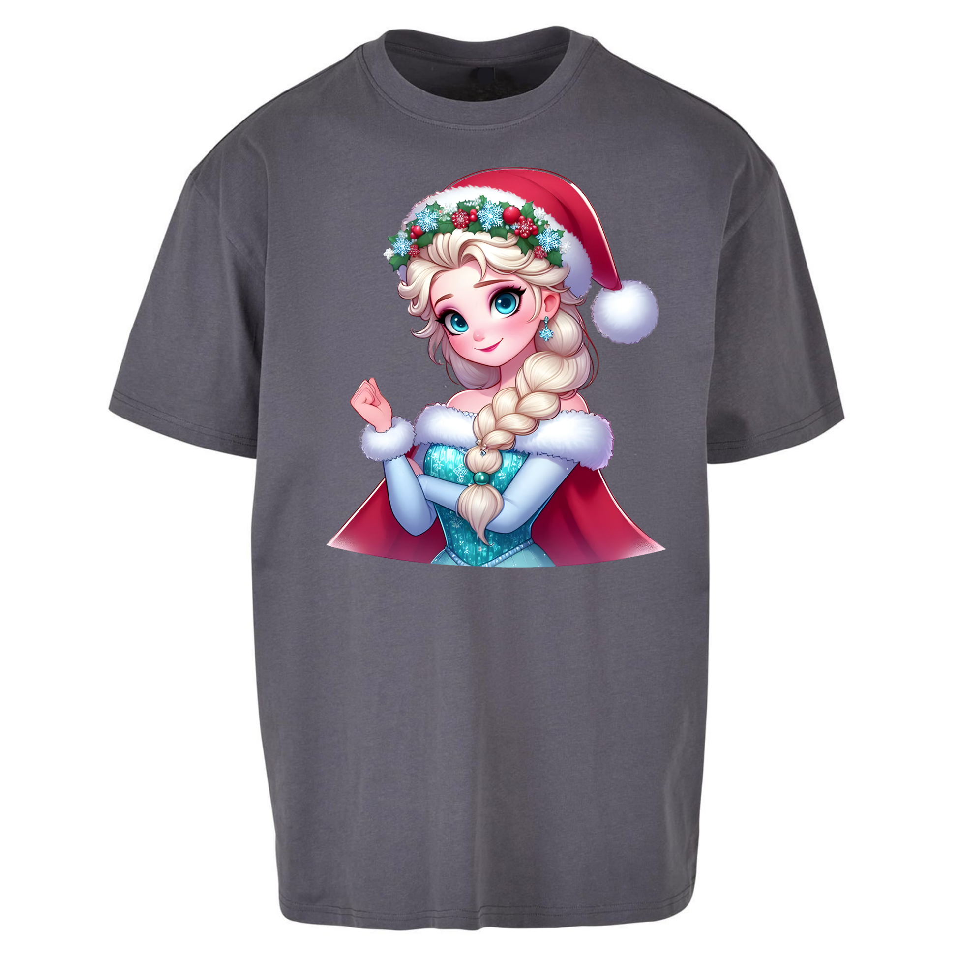 Elsa Frozen Santa Oversized T Shirts