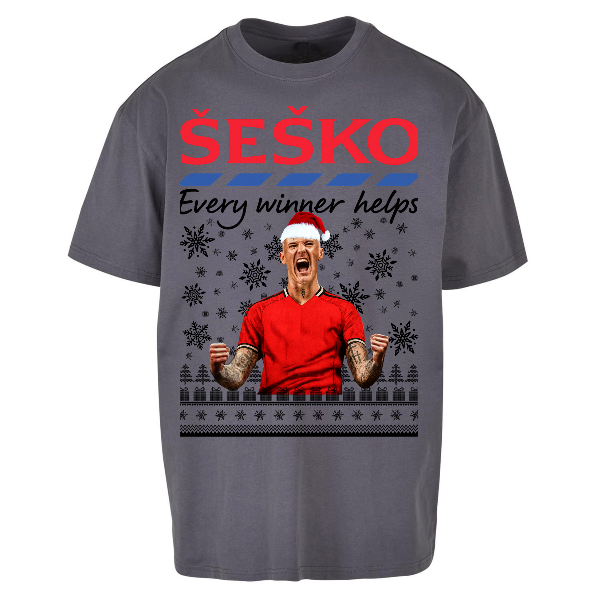 Benjamin Sesko Christmas Oversized T Shirt
