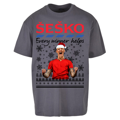 Benjamin Sesko Christmas Oversized T Shirt