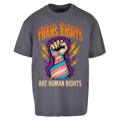 Trans Rights Are Human Rights Oversized T Shirts