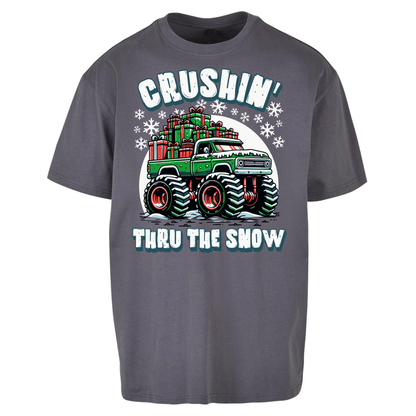 Crushin Thru The Snow Oversized T Shirts