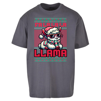 FA LA LA LA LLAMA Oversized T Shirts
