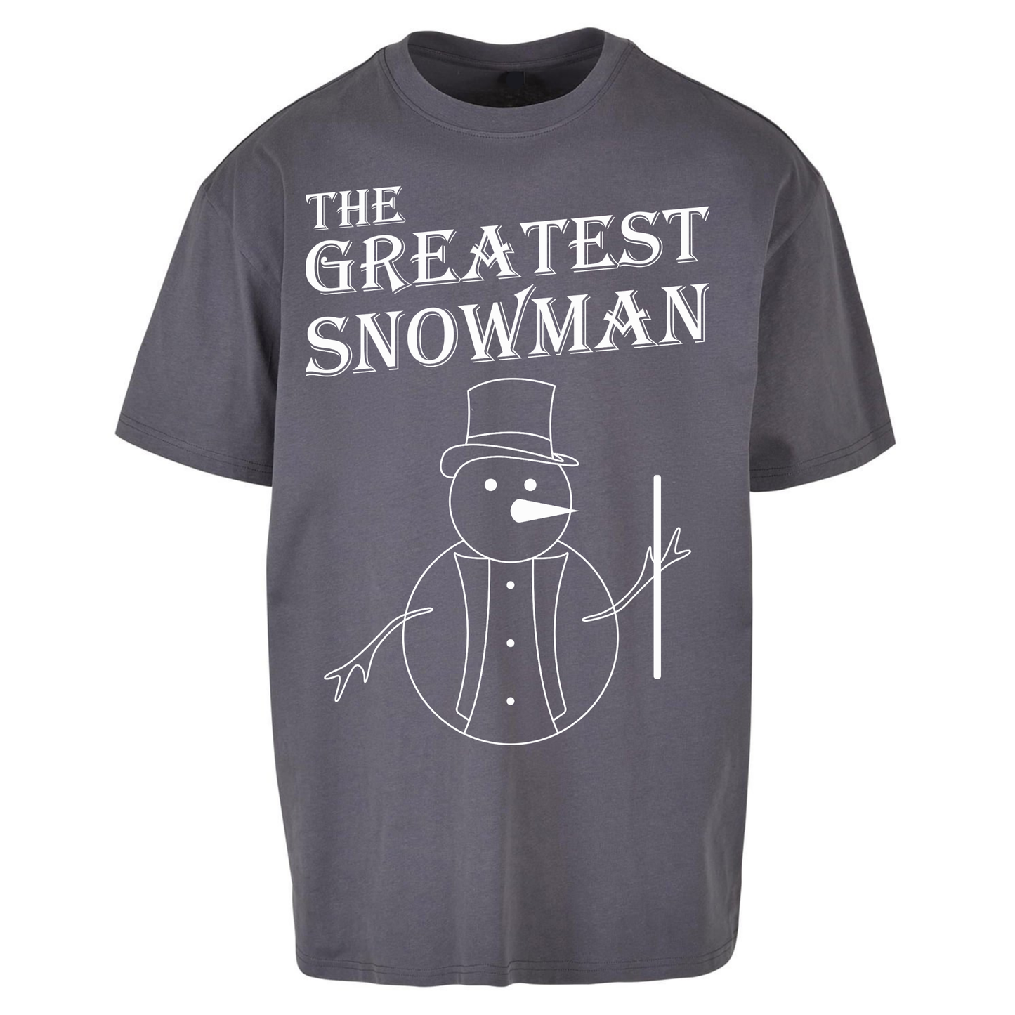 The Greatest Snowman Christmas Oversized T Shirts