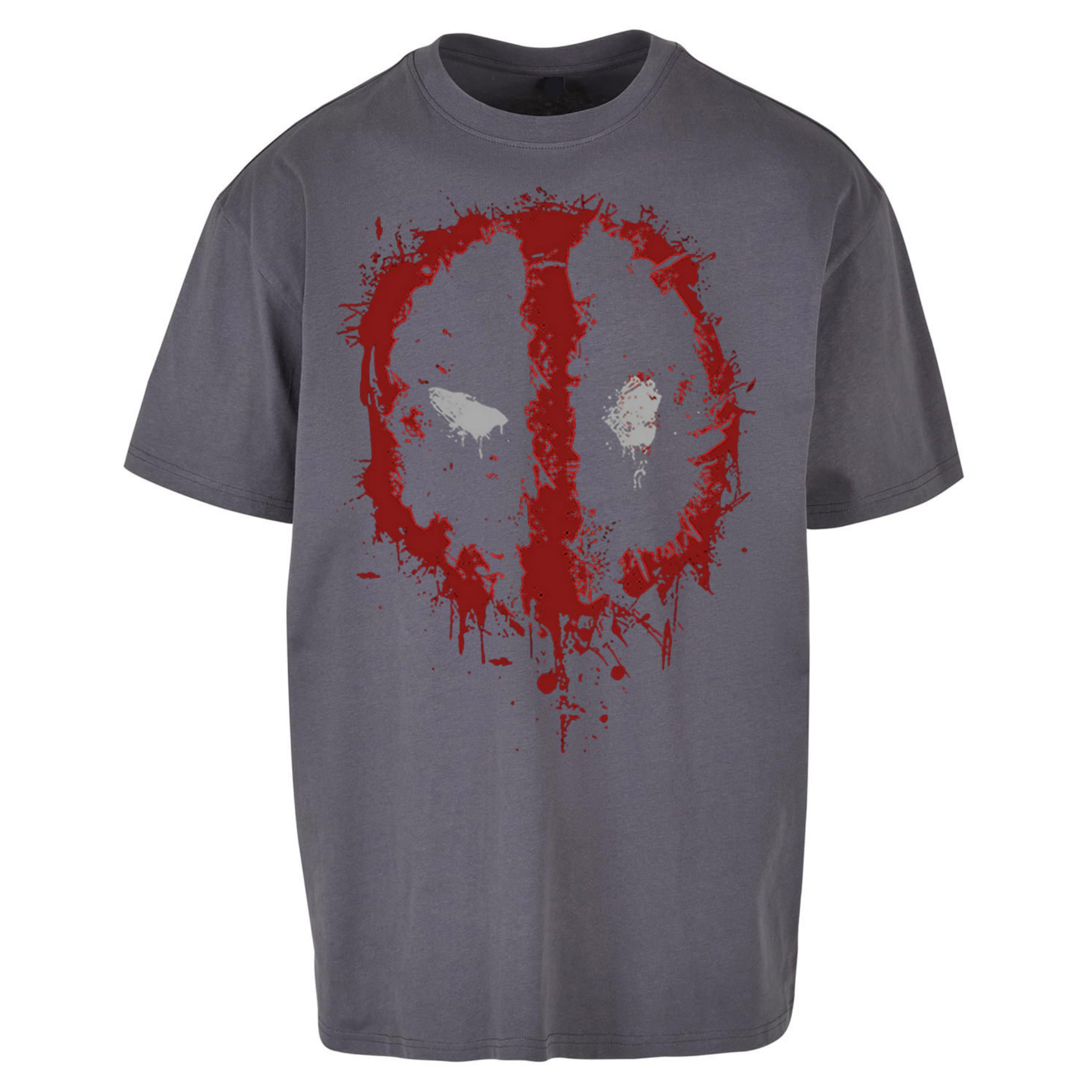 Marvel Deadpool Splatter Icon Oversized T Shirts