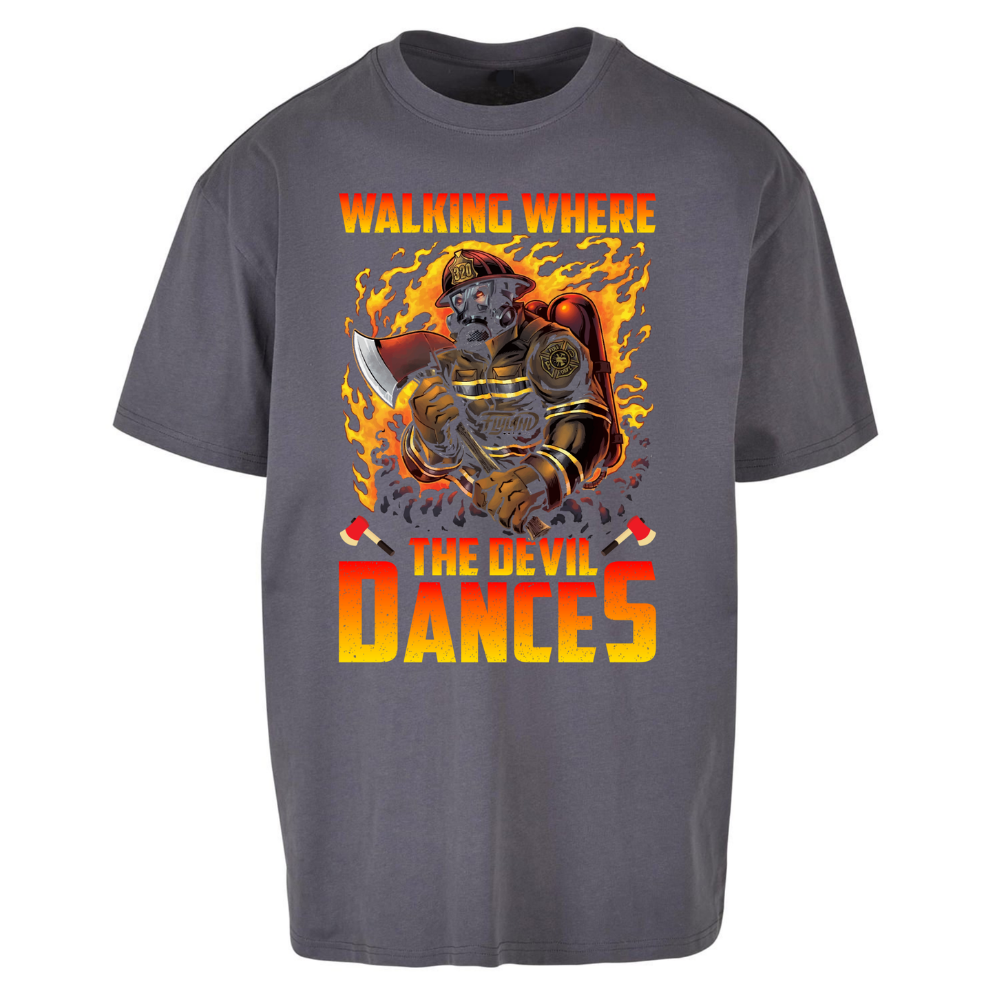 Walking Where The Devil Dances Oversized T Shirts