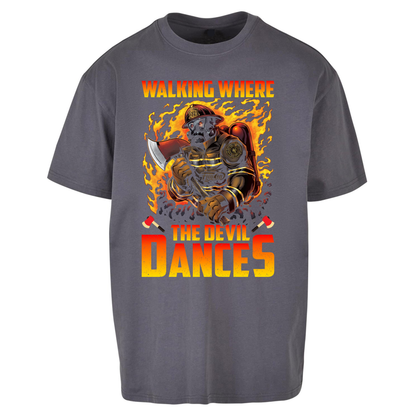 Walking Where The Devil Dances Oversized T Shirts