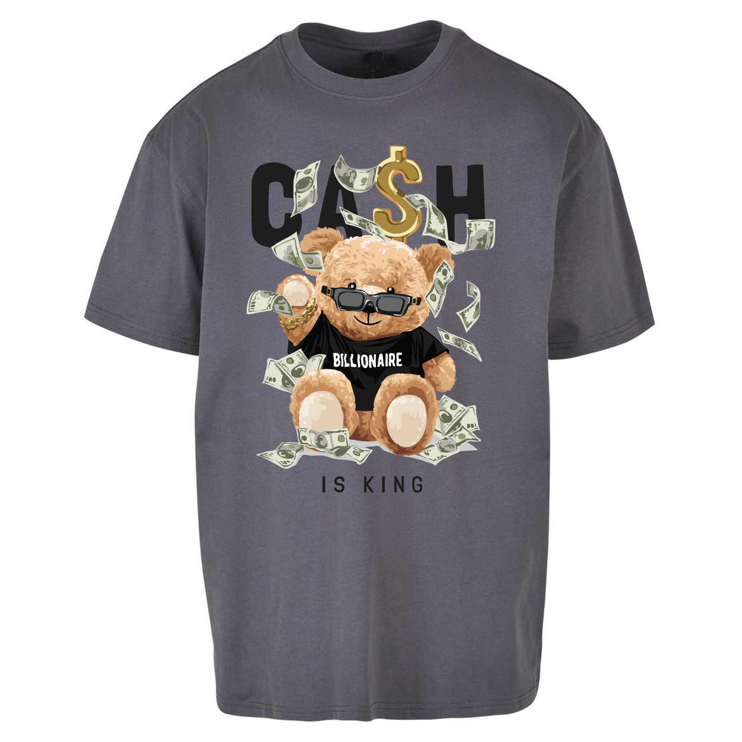 Teddy Bear Billionaire Streetwear Oversized T Shirts