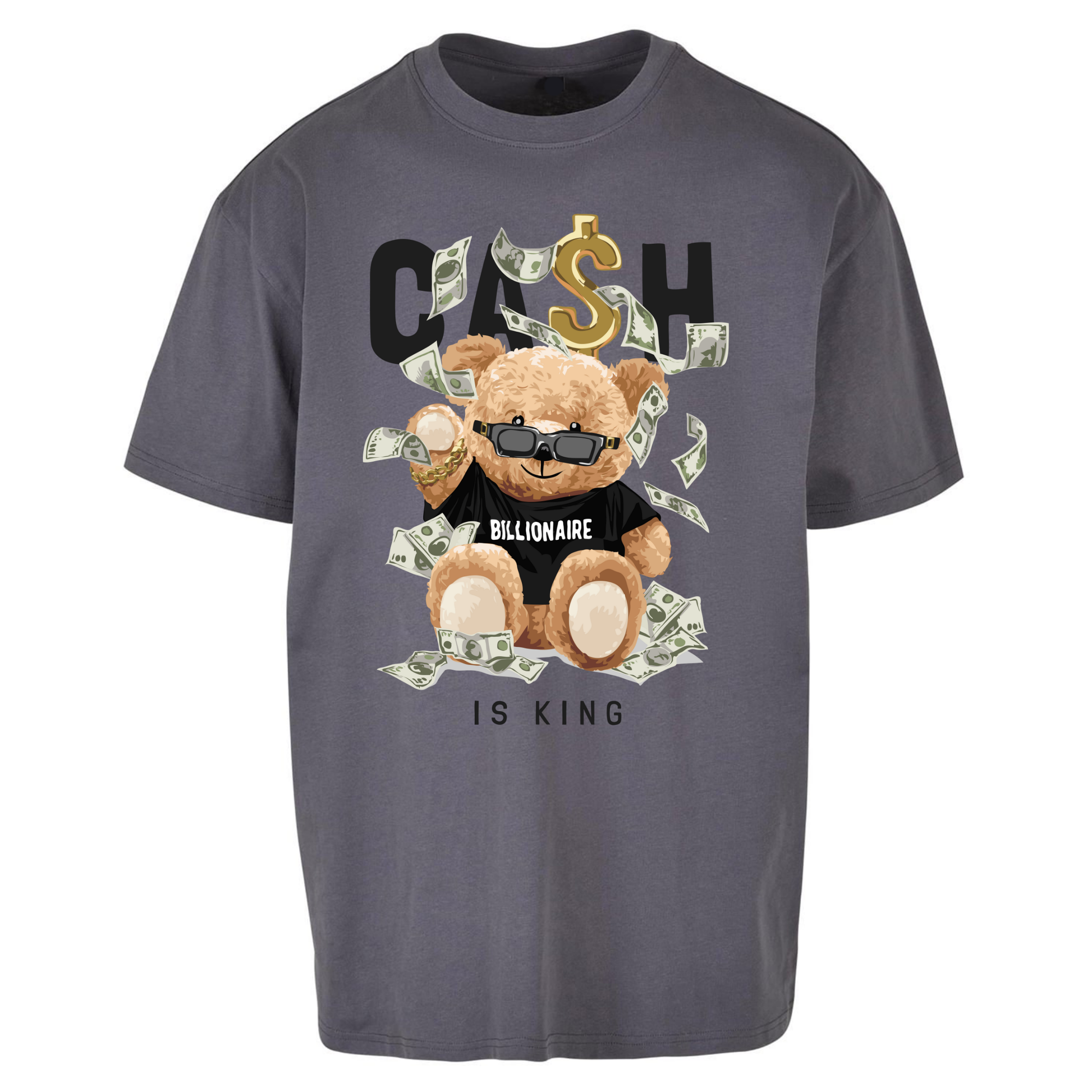 Teddy Bear Billionaire Streetwear Oversized T Shirts