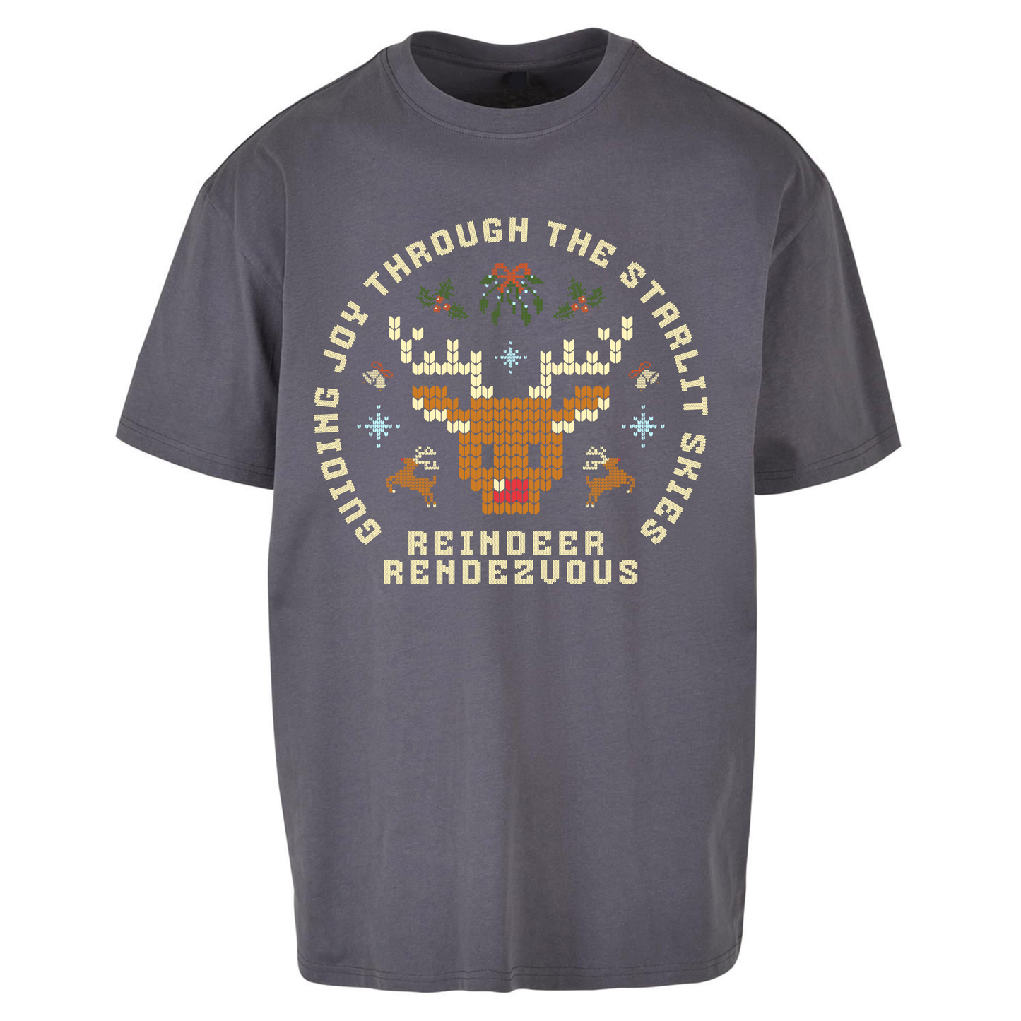 Reindeer Rendezvous Christmas Oversized T Shirts