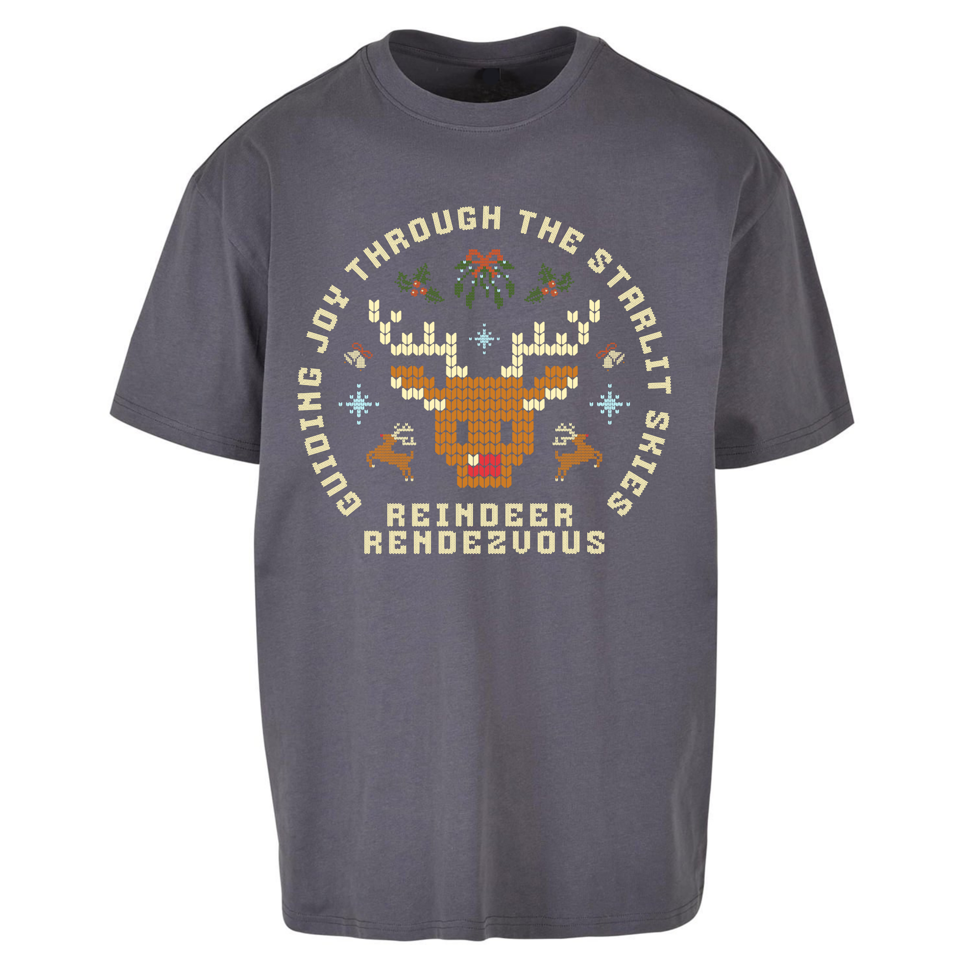 Reindeer Rendezvous Christmas Oversized T Shirts