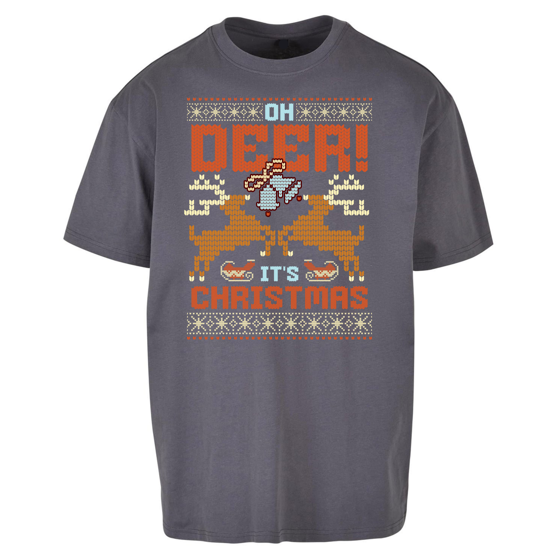 Oh Deer its Christmas Oversized T Shirts