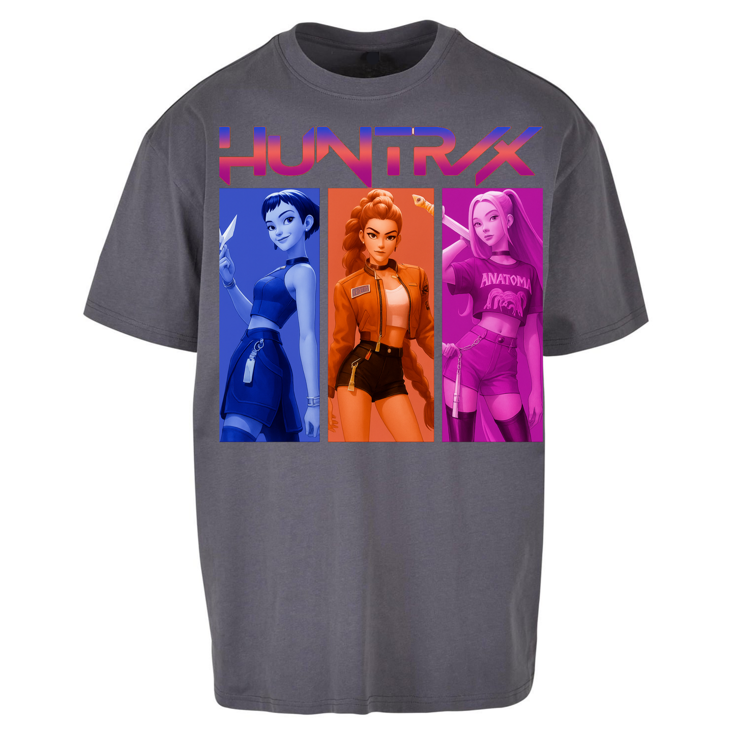 Kpop Demon Hunters Huntrix Oversized T Shirts